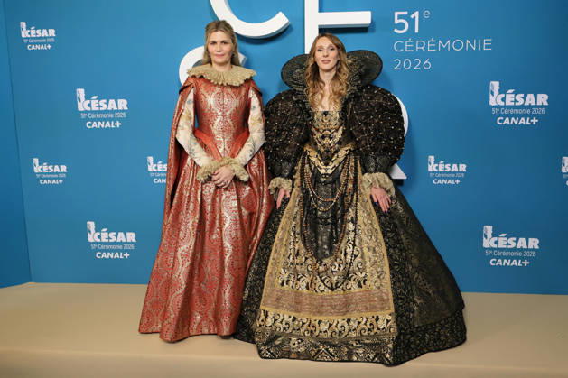 51st Cesar Ceremony Press Room Marina Hands and Pauline Clément during the 51st Cesar Film Awards held at l Olympia on February 26, 2026, in Paris, France. Photo by Jerome Domine ABACAPRESS.COM Paris France  Copyright: xDominexJerome ABACAx