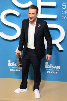 51st Cesar Ceremony Press Room Pierre Lottin poses with the Best Supporting Actor Cesar Award during the 51st Cesar Film Awards held at l Olympia on February 26, 2026, in Paris, France. Photo by Jerome Domine ABACAPRESS.COM Paris France  Copyright: xDominexJerome ABACAx