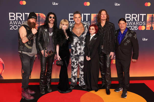 Entertainment Themen der Woche Celebrities attend The BRIT Awards 2026 at Co-op Live in Manchester, England Featuring: Tommy Clufetos, Kelly Osbourne, Robbie Williams, Sharon Osbourne, Adam Wakeman, Robert Trujillo Where: Manchester, United Kingdom When: 28 Feb 2026 Credit: Alex Cropper Cover Images EDITORIAL USE ONLY. NOT FOR USE BY NEWSPAPERS BASED IN THE UK. Copyright: xx coverimg55515196