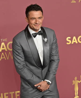 Orlando Bloom appears backstage during the 32nd annual SAG Awards held at the Shrine Auditorium in Los Angeles on Sunday, March 1, 2026.  LAP20260301187 JIMxRUYMEN