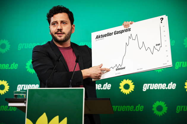 Grünen-Pressekonferenz mit Felix Banaszak, 02.3.2026, Bundesgeschäftsstelle BÜNDNIS 90 DIE GRÜNEN, Berlin, Deutschland