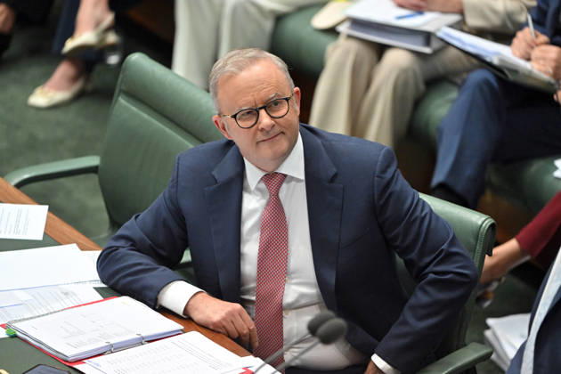QUESTION TIME, Prime Minister Anthony Albanese during Question Time in the House of Representatives at Parliament House in Canberra, Tuesday, March 3, 2026. ( NO ARCHIVING CANBERRA AUSTRALIAN CAPITAL TERRITORY AUSTRALIA Copyright: xMICKxTSIKASx 20260303145929338494