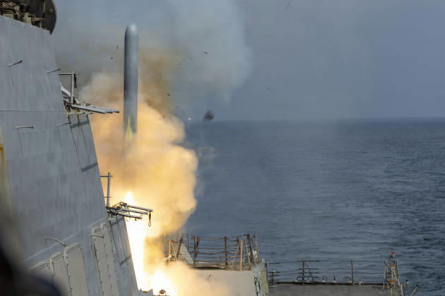 March 3, 2026, Uss Delbert Black, United States: The U.S Navy Arleigh Burke-class guided-missile destroyer USS Delbert D. Black, launches a Tomahawk Land Attack Missile in support of Operation Epic Fury, March 1, 2026 from an undisclosed location. Operation Epic Fury is the name for the U.S. - Israeli joint attack on Iran. Uss Delbert Black United States - ZUMAp138 20260303_zaa_p138_002 Copyright: xU.SxNavy U.S.xNavyx