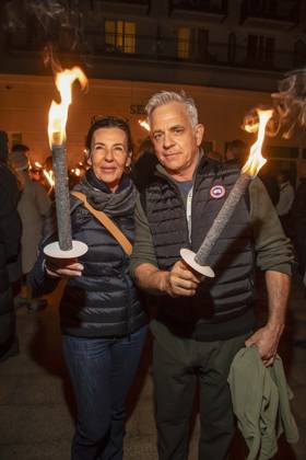 abb Freundin Nicole Toursarkissian und Florian Fitz zu Gast am Strand Falckellauf bei 10.Jahre Baltic Lights 2026 Promi Charity Schlittenhunderennen zu Gunsten der Welthungerhilfe an der Ostsee zwischen der Seebruecke Ahlbeck und der Seebruecke Heringsdorf , Freitag 06.03.2026 in Heringsdorf MV Deutschland