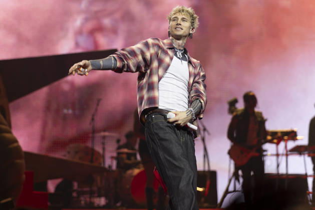 Machine Gun Kelly performs at Co-Op Live Machine Gun Kelly performs at Co-Op Live, Manchester, England, 7th March 2026, Credit:Mike Gray Avalon  Copyright: xMikexGrayx xAvalonx 1080959700