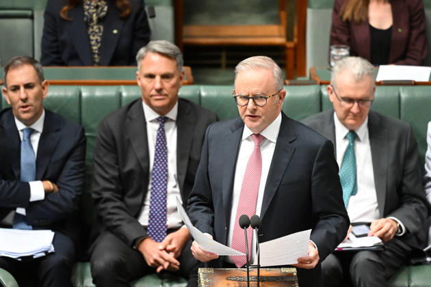 QUESTION TIME, Australian Prime Minister Anthony Albanese speaks during Question Time in the House of Representatives at Parliament House in Canberra, Tuesday, March 10, 2026. ( NO ARCHIVING CANBERRA AUSTRALIAN CAPITAL TERRITORY AUSTRALIA Copyright: xLUKASxCOCHx 20260310160147303045