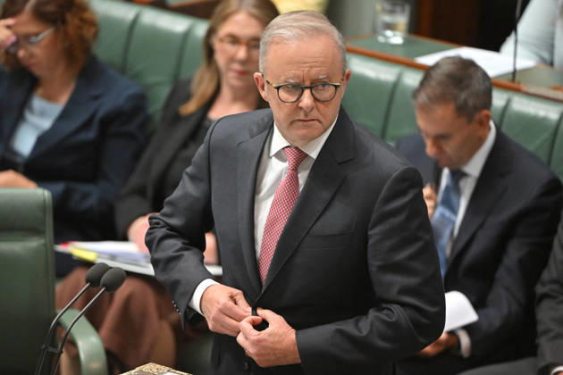 QUESTION TIME, Prime Minister Anthony Albanese during Question Time in the House of Representatives at Parliament House in Canberra, Tuesday, March 10, 2026. ( NO ARCHIVING CANBERRA AUSTRALIAN CAPITAL TERRITORY AUSTRALIA Copyright: xMICKxTSIKASx 20260310197055863156