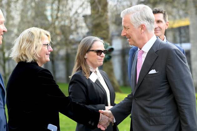 King Philippe Presents 2026 Solvay Prize BRUSSELS, BELGIUM - MARCH 10: King Philippe of Belgium pictured with Sophie Lavaux (General Director of safe.brussels) during the 2026 Ernest Solvay Prize ceremony on March 10, 2026 in Brussels, Belgium, 10 03 2026 Brussels Belgium  Copyright: xPhilipxReynaersx