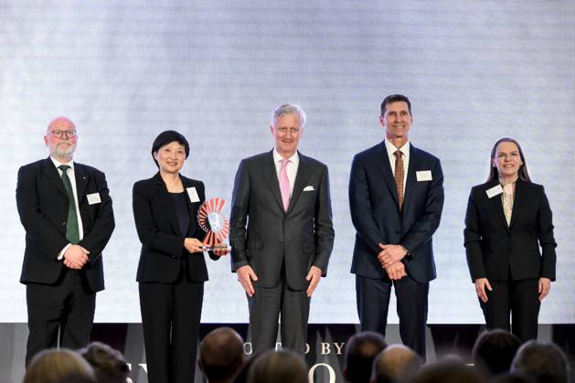 King Philippe Presents 2026 Solvay Prize BRUSSELS, BELGIUM - MARCH 10: King Philippe of Belgium pictured from left to right: Sven Lidin, laureate Professeur Xiaowei Zhuang,King, Mike Radossich and Heike van de Kerkhof during the 2026 Ernest Solvay Prize ceremony on March 10, 2026 in Brussels, Belgium, 10 03 2026 Brussels Belgium  Copyright: xPhilipxReynaersx