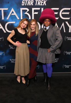 Los Angeles Premiere Of Paramount+ s Star Trek: Starfleet Academy 10 March 2026 . Los Angeles, California -Bella Shepard, Holly Hunter, Kerrice Brooks At The Los Angeles Premiere Of Paramount+ s Star Trek: Starfleet Academy held at Linwood Dunn Theater in Los Angeles., Credit:Sadou Faye Avalon United States, CA, Los Angeles, Linwood Dunn Theater Copyright: xSadouxFayex xAvalonx 1081890372