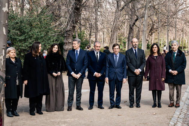 The President of the Community of Madrid, Isabel Díaz Ayuso 3i , the Mayor of Madrid, José Luis Martínez Almeida 4d , the President of the Association of Victims of Terrorism, Maite Araluce 2i , and the President of the PP, Alberto Núnez Feijóo 4i , attend the ceremony to commemorate the European Day for the Victims of Terrorism with a special remembrance of the 22nd anniversary of 11M, a 11 March 2026, in Madrid Spain Today, March 11, 2026, marks the 22nd anniversary of the 11M attacks, the largest terrorist attack in the history of Spain On March 11, 2004, ten parcel bombs exploded in four trains on the Madrid commuter train network on the Alcalá de Henares-Atocha line, killing 193 people and injuring more than 2,000 11 MARCH 2026 Carlos Copyright: xCarlosxLujanx 7357439
