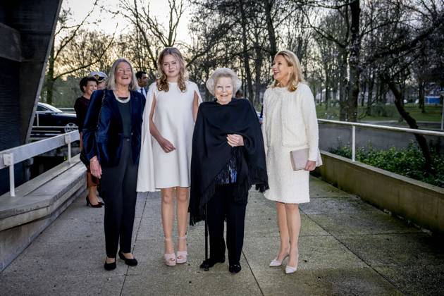 EINDHOVEN - Princess Beatrix, Princess Mabel, and their daughter Zaria attend the presentation of the Prince Friso Engineering Award. For the twelfth time, this award bears the name of the late Prince Friso, a mechanical and aerospace engineer and member of KIVI. ROBIN UTRECHT ANP netherlands out - belgium out  Copyright: xx x553055486x originalFilename: 553055486.jpg