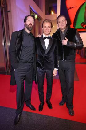 Freundship Award 2026 Alec Völkel, Nico Rosberg, Sascha Vollmer German-British Freundship Award 2026 für Nico Rosberg, AXICA Lounge, Berlin, Datum: 11.03.2026 Copyright: xEventpress Kratschx