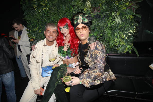 Julian F. M. Stöckel mit Freund Marcell Damaschke und Micaela Schäfer bei der Eröffnung von Olivias Dschungel Bar auf der Großen Freiheit. Hamburg, 11.03.2026 Copyright: xMatthiasxGränzdörferx