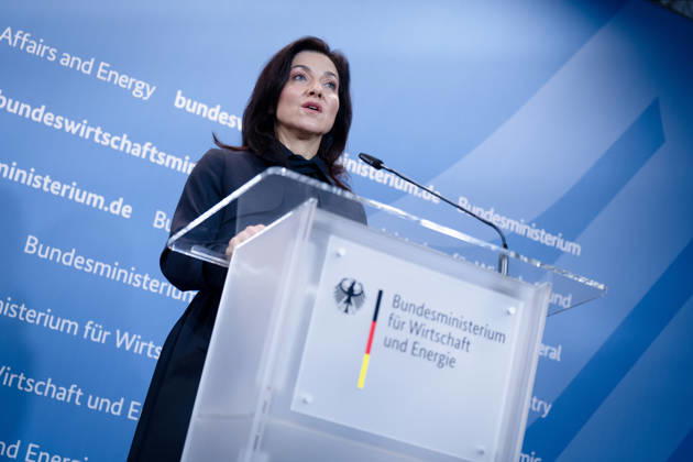 Katherina Reiche, Bundesministerin für Wirtschaft und Energie, BMWE Spitzengespräch Bündnis Zukunft, Katherina Reiche, Bundesministerin für Wirtschaft und Energie, BMWE, Berlin, Pressestatement Berlin Berlin GER