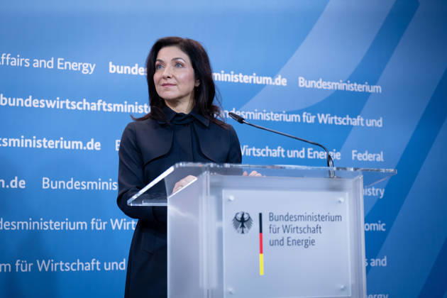 Katherina Reiche, Bundesministerin für Wirtschaft und Energie, BMWE Spitzengespräch Bündnis Zukunft, Katherina Reiche, Bundesministerin für Wirtschaft und Energie, BMWE, Berlin, Pressestatement Berlin Berlin GER