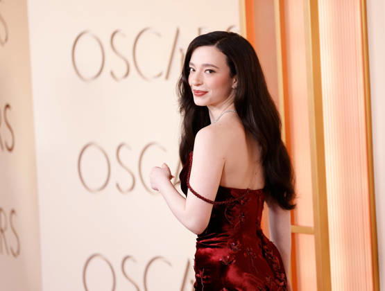 Mikey Madison attends the 98th Oscars on the red carpet for the 98th annual Academy Awards in the Hollywood section of Los Angeles on Sunday, March 15, 2026. Conan O Brien will host the Oscars for the second consecutive year. LAP20260315654 JOHNxANGELILLO