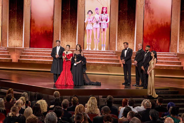 98th Oscars, Academy Awards Chris Appelhans, Maggie Kang, and Michelle Wong accept the Oscar for Animated Feature Film during the 98th Oscars at the Dolby Theatre at Ovation Hollywood on Sunday, March 15, 2026., Credit:Trae Patton The Academy Avalon United States of America, CA, Hollywood, Dolby Theater Copyright: xTraexPattonx xThexAcademyx xAvalonx 1083387853