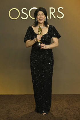 HOLLYWOOD, CA - MARCH 15: Cassandra Kulukundis in the press room at the 98th Oscars at Dolby Theatre on March 15, 2026 in Hollywood, California. Copyright: xMediaPunchx
