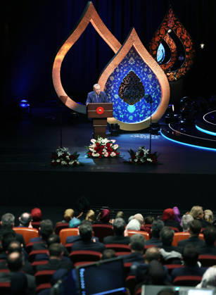 Turkish President Recep Tayyip Erdogan ANKARA, TURKIYE – MARCH 16: (----EDITORIAL USE ONLY - MANDATORY CREDIT - TURKISH PRESIDENCY MURAT KULA HANDOUT - NO MARKETING NO ADVERTISING CAMPAIGNS - DISTRIBUTED AS A SERVICE TO CLIENTS----) Turkish President Recep Tayyip Erdogan delivers a speech during Holy Quran Recitation Competition Awards Ceremony at the Bestepe Nation’s Exhibition Hall in Ankara, Turkiye on March 16, 2026. Turkish Presidency Murat Kula Anadolu Ankara Turkey. Editorial use only. Please get in touch for any other usage.  Copyright: x2026xAnadoluxTurkishxPresidencyx xMuratxKulax