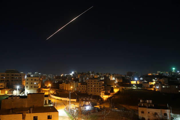 Missiles fired from Iran in retaliation against Israel seen over Hebron HEBRON, WEST BANK - MARCH 17: Missiles fired from Iran toward Israel in retaliation for US-Israeli attacks are seen in the skies over Hebron, West Bank on March 17, 2026. Wisam Hashlamoun Anadolu Hebron West Bank. Editorial use only. Please get in touch for any other usage.  Copyright: x2026xAnadoluxWisamxHashlamounx