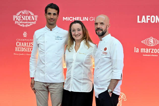 Les chefs Christophe Billau, Virginie Basselot et Philippe Colinet Cérémonie des remises des Etoiles Michelin 2026 au Grimaldi Forum à Monaco le 16 mars 2026 1 étoile, 7 nouveaux 2 étoiles et 1 nouveau 3 étoiles pour lédition 2026 Bruno Bebert Bestimage Michelin Star Awards Ceremony 2026 at the Grimaldi Forum in Monaco on March 16, 2026 Monaco Monaco Monaco  Copyright: xBrunoxBebertx xBestimagexBrunoxBebertx xBestimagex