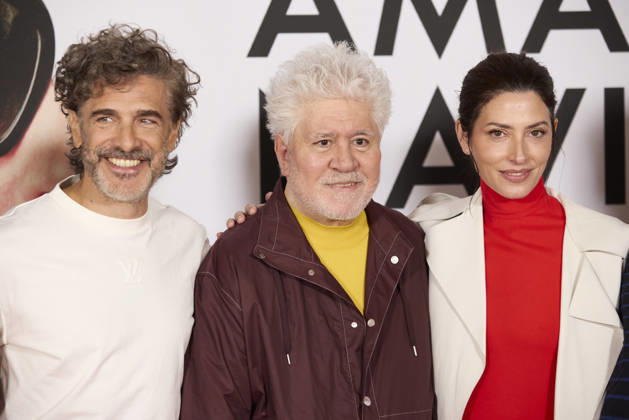March 17, 2026, Madrid, Madrid, Spain: PEDRO ALMODoVAR, BoÂRBARA LENNIE, LEONARDO SBARAGLIA attend the ‘Amarga Navidadâ€⠢ (Bitter Christmas) photocall Madrid Spain - ZUMAc260 20260317_zep_c260_058 Copyright: xMikexChicorrox