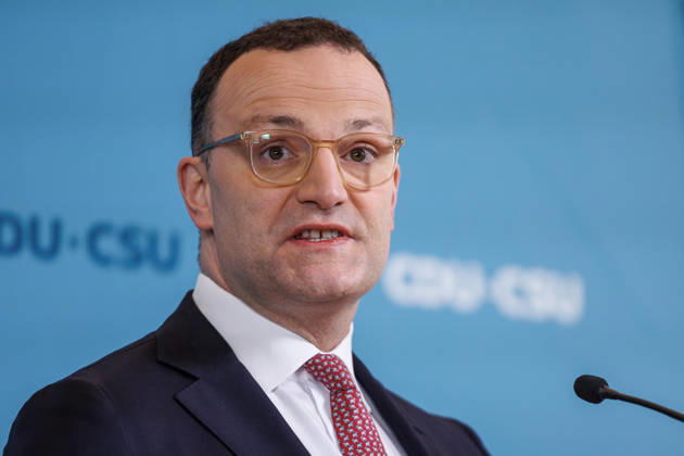 Statement vor den Fraktionssitzung der CDU CSU Jens Spahn, Fraktionsvorsitzender der CDU CSU im Bundestag, spricht während eines Statement vor der Fraktionssitzung am 17.03.2026 in Berlin. Berlin Berlin Deutschland Reichstag