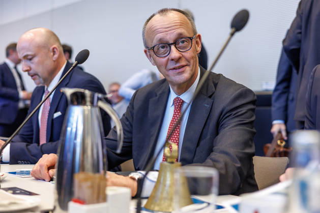 Fraktionssitzung CDU CSU Friedrich Merz (CDU), Fraktionsvorsitzender, bei einer Fraktionssitzung am 17.03.2026 in Berlin. Berlin Berlin Deutschland Bundestag