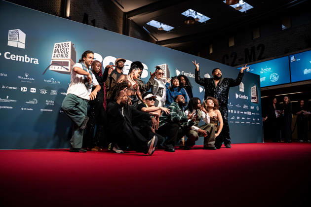 ZURICH, SWITZERLAND - MARCH 19: Red Bulll dancing crew during Swiss Music Awards 2026 red carpet at Hallenstadion, Zurich on March 19, 2026 in Zurich, Switzerland. Copyright: xPriscilaxBütlerx xSPPx Sportspressphoto_SPR114095