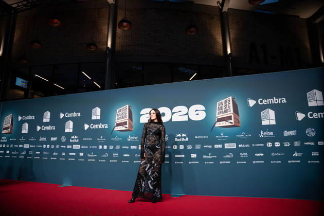 ZURICH, SWITZERLAND - MARCH 19: Veronica Fusaro during the Swiss Music Awards 2026 red carpet at Hallenstadion, Zurich on March 19, 2026 in Zurich, Switzerland. Copyright: xPriscilaxBütlerx xSPPx Sportspressphoto_SPR114099