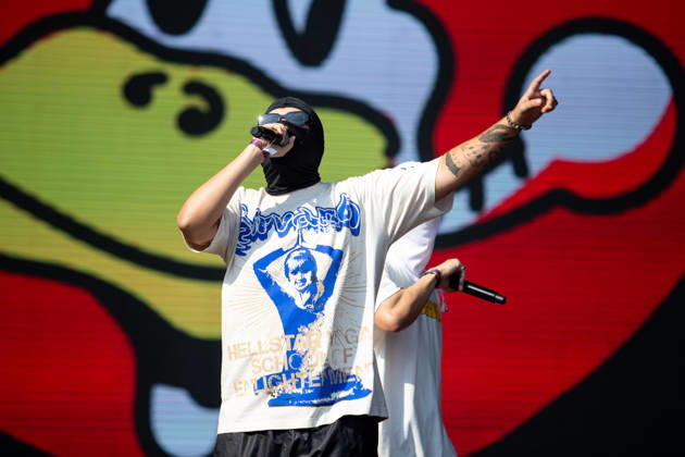 SaO PAULO, SP - 21.03.2026: LOLLAPALOOZA BRASIL 2026 - Show by the hip-hop duo FEBRE90S, formed by Puma PJL and SonoTWS, on the afternoon of this Saturday (21), second day of the Lollapalooza festival, held at the Interlagos racetrack in Sao Paulo, SP. x2909294x RodileixMorais