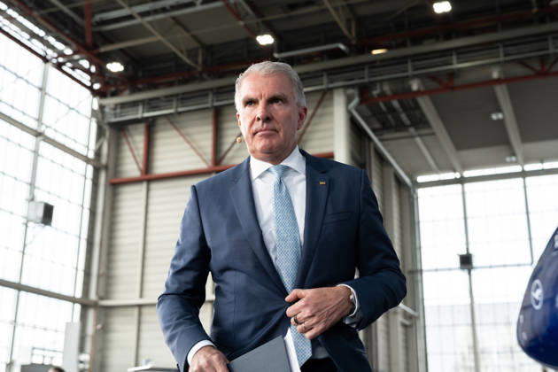 100 Jahre Jubiläum der Lufthansa Group am Flughafen München. Carsten Spohr (Lufthansa, Vorstand, Vorstandsvorsitzender)