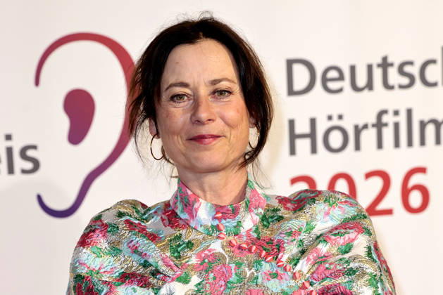 Inka Friedrich bei der Verleihung vom Deutschen Hoerfilmpreis am 24.03.2026 im Colosseum Filmtheater in Berlin Verleihung vom 24. Deutschen Hoerfilmpreis in Berlin