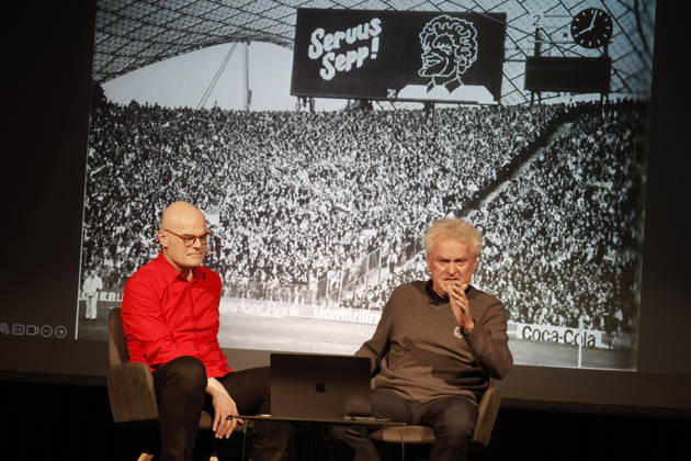 Sepp Maier auf Tour Tobias Bücklein und Sepp Maier bei der Sepp Maier Live Tour 2026 in der Karl-Diehl-Halle. Röthenbach an der Pegnitz, 23.03.2026 Röthenbach Nürnberger Land Karl Diehl-Halle Bayern D Copyright: xAgenturxWehnert R.Zichyx