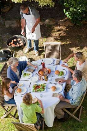 Family eating in the garden Family eating in the garden, model released, Cape Town, South Africa, 01.11.2010, 52373.jpg, barbecue, bbq, cheese, dinner, eating, enjoying, family, food, fresh, fruit, fun, garden, gardening, ham, happy, juice, lifestyle, lunch, meat, nature, outdoors, outside, party, relaxed, salad, sausage, sitting, summer, table, talking, together, tomatoes 30s, Mid Adult, Woman, Female, Caucasian, 40s, Mature Adult, Man, Male, Child, Boy, Girl, 60s, Caucasian Appearance, 35-39 Years, Mid Adult Women, 45-49 Years, Mature Men, 10-11 Years, Boys, 8-9 Years, Girls, 65-69 Years, Senior Men, Senior Women