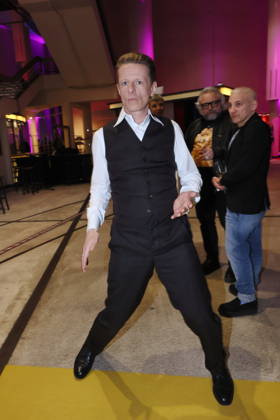 24.03.2026, Alexander Scheer zur Verleihung des 24. Deutschen Hörfilmpreis 2026, Filmtheater Colosseum, Berlin,
