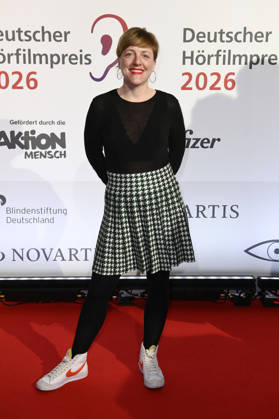 Pola Beck bei der Verleihung des 24. Deutschen Hörfilmpreises 2026 im Colosseum Filmtheater. Berlin, 24.03.2026