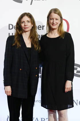 Ina Maria Jaich und Stephanie Stremler bei der Verleihung des 24. Deutschen Hörfilmpreises 2026 im Colosseum Filmtheater. Berlin, 24.03.2026