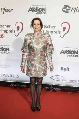 Deutscher Hörfilmpreis, Preisverleihung im Kino Colosseum, Berlin, 24.03.2026 Inka Friedrich vor der Preisverleihung zum Deutschen Hörfilmpreis im Berliner Kino Colosseum am 24.03.2026 Berlin Kino Collosseum Copyright: xBenxKriemannx