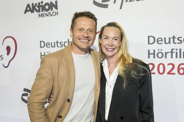 Deutscher Hörfilmpreis, Preisverleihung im Kino Colosseum, Berlin, 24.03.2026 Roman Knizka und Feo Aladag vor der Preisverleihung zum Deutschen Hörfilmpreis im Berliner Kino Colosseum am 24.03.2026 Berlin Kino Collosseum Copyright: xBenxKriemannx