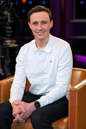 MDR - Riverboat. Eric Frenzel ( Bundestrainer der Nordischen Kombinierer ) anläßlich der Aufzeichnung der MDR - Talkshow Riverboat am 27.03.2026 in der Mediacity Leipzig. 20260327ADO0015