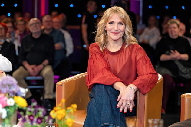 MDR - Riverboat. Schauspielerin Tanja Wedhorn anläßlich der Aufzeichnung der MDR - Talkshow Riverboat am 27.03.2026 in der Mediacity Leipzig. 20260327ADO0065