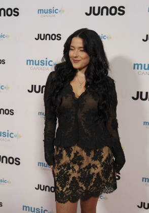 March 28, 2026, Hamilton, On, CAN: Anna Sofia, nominated for Dance Recording of the Year, on the red carpet at the 2026 Juno Awards Gala in Hamilton, Ont. on Saturday, March 28, 2026. Hamilton CAN - ZUMAc35_ 20260328_zaf_c35_150 Copyright: xPeterxPowerx
