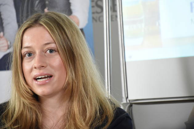 Maya Upmann, Gesamtsiegerin Bayerischer Jugendpreis 2024 Muenchen 02.04.2026 Presseclub Muenchen der Bayerische Jugendpreis 2026 steht dieses Jahr Das Hauptthema des 6. IWW Schreibwettbewerbes 2026 lautet: Gesunde Kinder auf einer gesunden Erde - wie koennen wir die Zukunft gewinnen Foto Muenchen