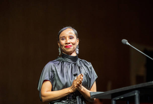 April 4, 2026, Philadelphia, Pennsylvania, United States: R&B singer, songwriter, VIVIAN GREEN, speaking at the WDAS-FM tenth annual Women Of Excellence awards luncheon where she received the Trailblazing award at the Philadelphia Sheraton Philadelphia United States - ZUMArf1_ 20260404_zaf_rf1_033 Copyright: xRickyxFitchettx