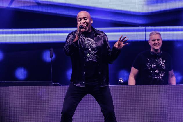 Hasselt, The Netherlands, 2026-04-04 20:40:32 04-04-2026, Trixxo Arena, Hasselt, BEL. I love the 90s. Photo: NL Beeld David Heukers. Haddaway Credit: NL Beeld Heukers Media Copyright: xx x