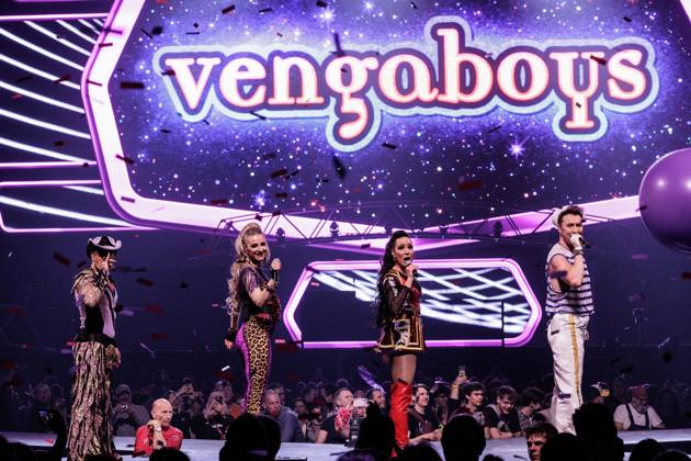 Hasselt, The Netherlands, 2026-04-04 22:41:46 04-04-2026, Trixxo Arena, Hasselt, BEL. I love the 90 s. Photo: NL Beeld David Heukers. Vengaboys Credit: NL Beeld Heukers Media Copyright: xx x