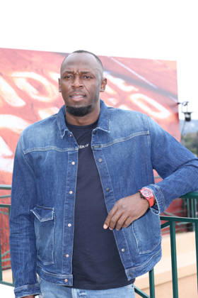 Rolex Monte-Carlo Masters - Replay Guests Usain Bolt , Replay guest, during the Rolex Monte-Carlo Masters, on April 7, 2026 in Monte Carlo, Monaco. Photo by Jean-Charles Vinaj ABACAPRESS.COM Monte Carlo Monaco Copyright: xVinajxJean-Charles ABACAx