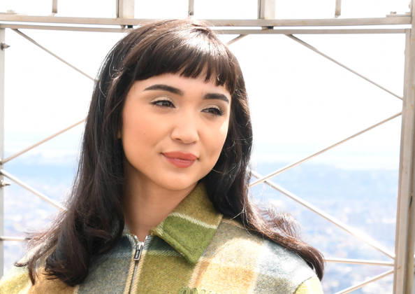 NEW YORK, NY- APRIL 7: Rowan Blanchard pictured as the cast of Hulu™s The Testaments to Visit the Empire State Building Ahead of April 8 Premiere on April 7, 2026 in New York City. Copyright: xmpi099 MediaPunchx